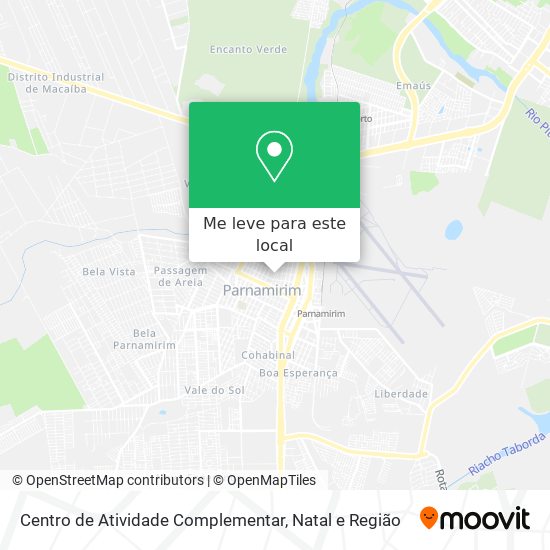 Centro de Atividade Complementar mapa