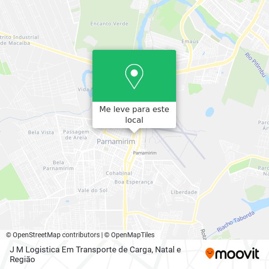J M Logistica Em Transporte de Carga mapa