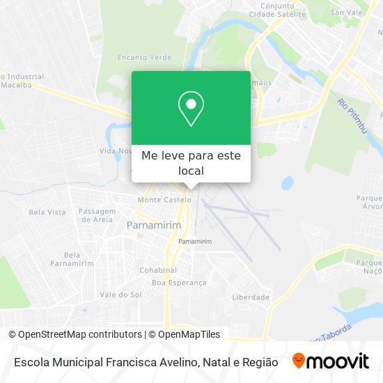 Escola Municipal Francisca Avelino mapa