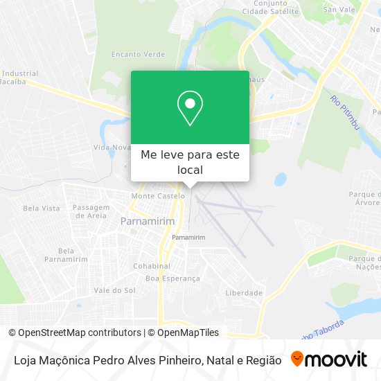 Loja Maçônica Pedro Alves Pinheiro mapa
