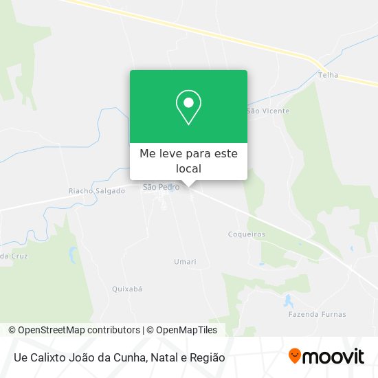 Ue Calixto João da Cunha mapa