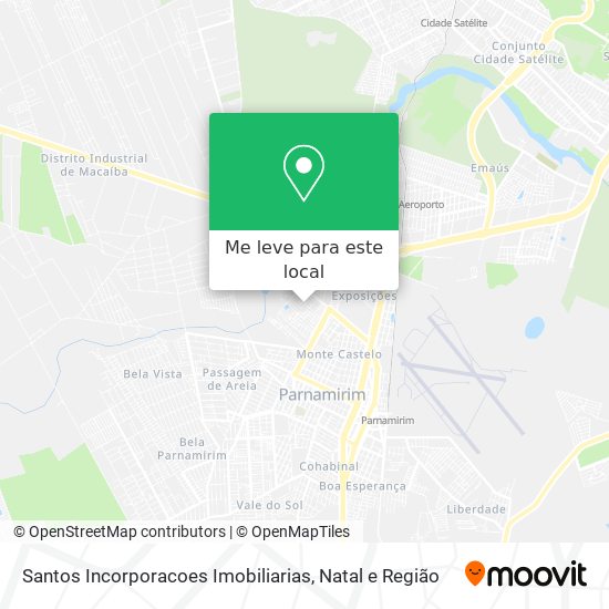 Santos Incorporacoes Imobiliarias mapa