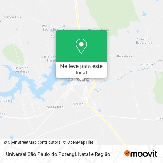 Universal São Paulo do Potengi mapa