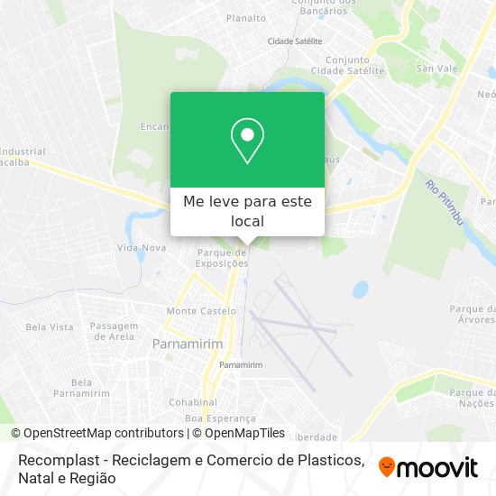 Recomplast - Reciclagem e Comercio de Plasticos mapa