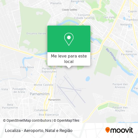 Localiza - Aeroporto mapa