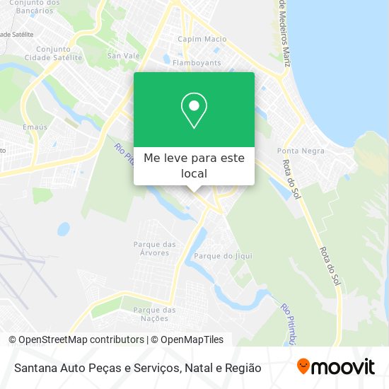 Santana Auto Peças e Serviços mapa