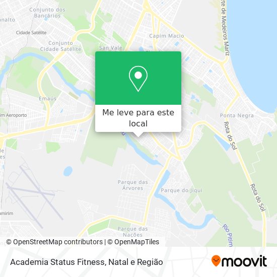 Academia Status Fitness mapa