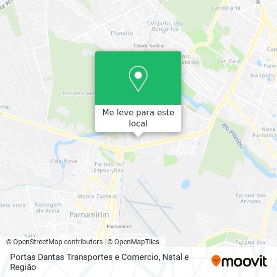 Portas Dantas Transportes e Comercio mapa