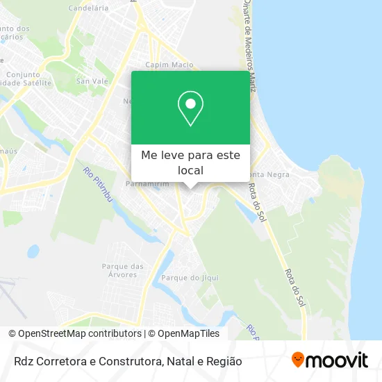 Rdz Corretora e Construtora mapa