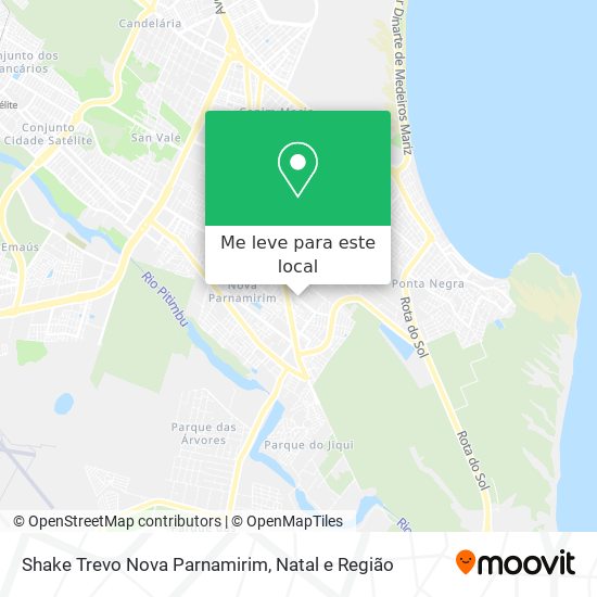 Shake Trevo Nova Parnamirim mapa