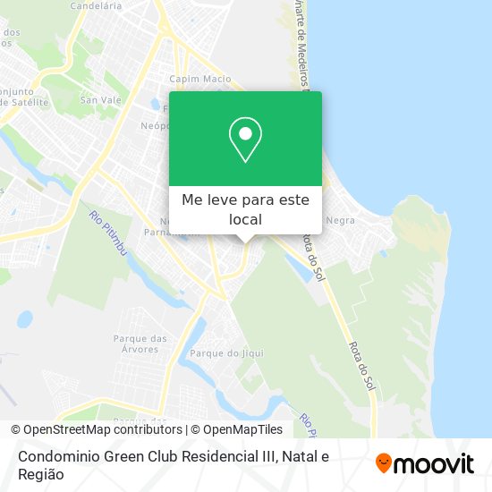 Condominio Green Club Residencial III mapa