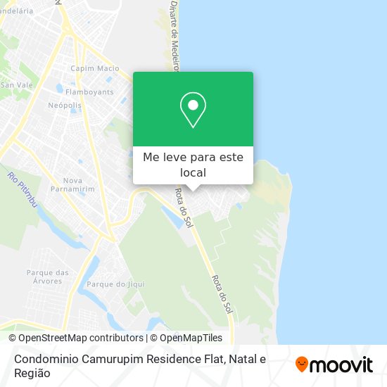 Condominio Camurupim Residence Flat mapa