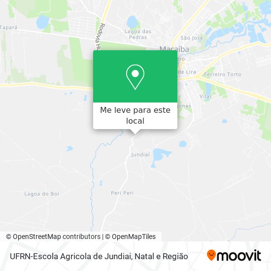 UFRN-Escola Agricola de Jundiai mapa