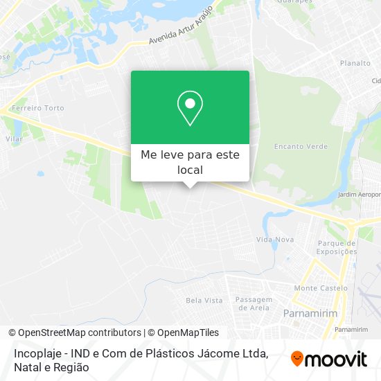 Incoplaje - IND e Com de Plásticos Jácome Ltda mapa