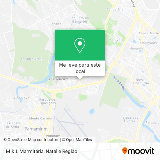 M & L Marmitária mapa
