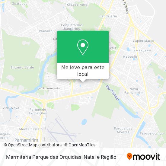 Marmitaria Parque das Orquidias mapa