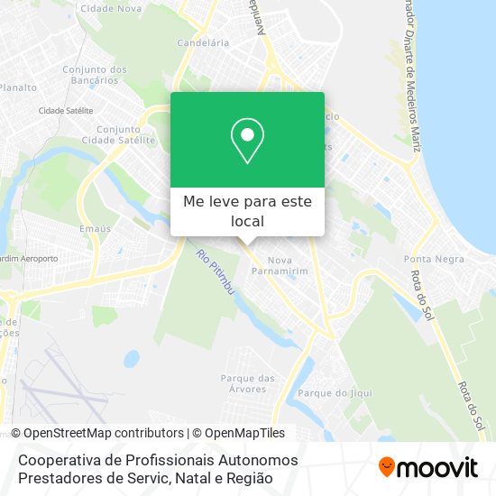 Cooperativa de Profissionais Autonomos Prestadores de Servic mapa