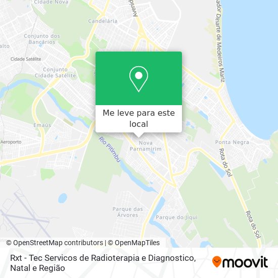 Rxt - Tec Servicos de Radioterapia e Diagnostico mapa