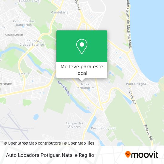 Auto Locadora Potiguar mapa