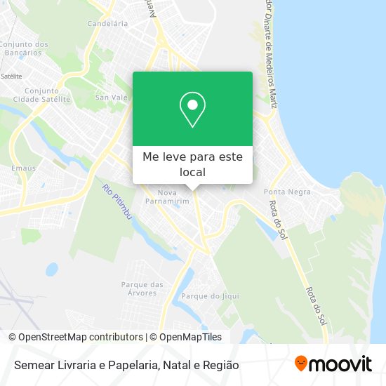 Semear Livraria e Papelaria mapa