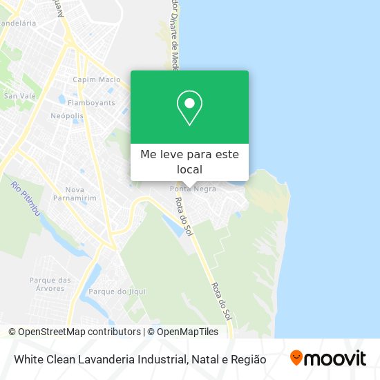 White Clean Lavanderia Industrial mapa