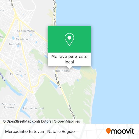 Mercadinho Estevam mapa
