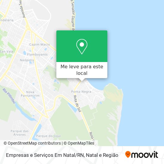 Empresas e Serviços Em Natal / RN mapa