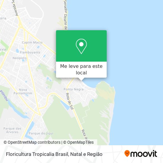 Floricultura Tropicalia Brasil mapa