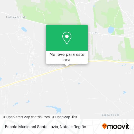 Escola Municipal Santa Luzia mapa
