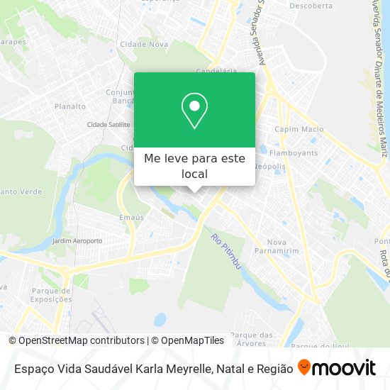 Espaço Vida Saudável Karla Meyrelle mapa