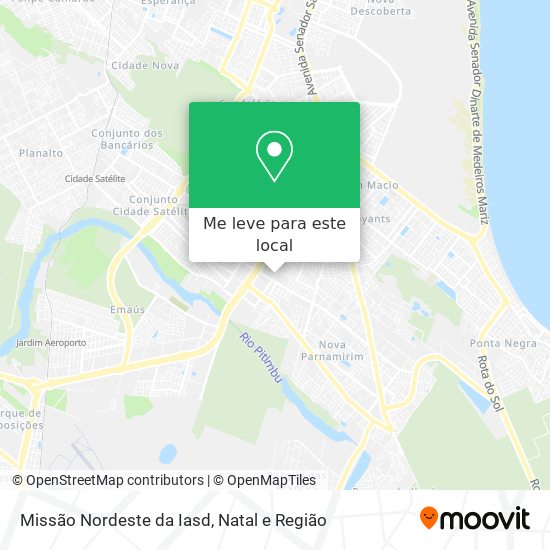 Missão Nordeste da Iasd mapa