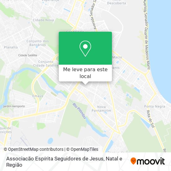 Associacão Espírita Seguidores de Jesus mapa