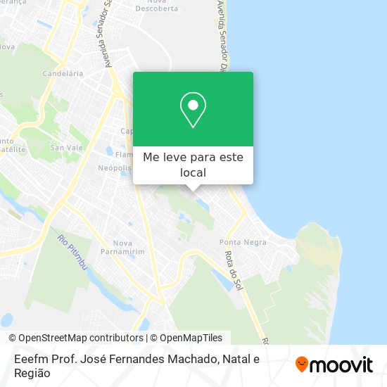 Eeefm Prof. José Fernandes Machado mapa