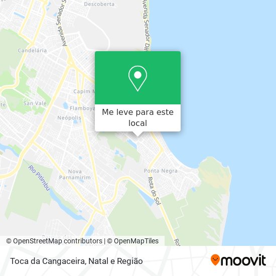 Toca da Cangaceira mapa