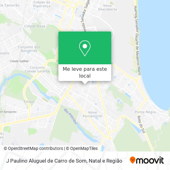 J Paulino Aluguel de Carro de Som mapa