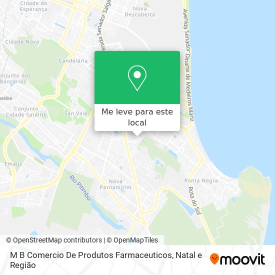 M B Comercio De Produtos Farmaceuticos mapa