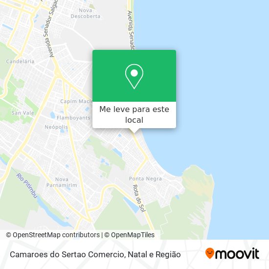 Camaroes do Sertao Comercio mapa