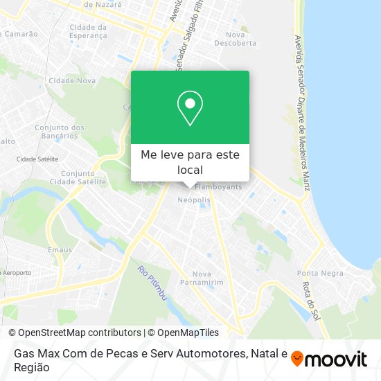 Gas Max Com de Pecas e Serv Automotores mapa