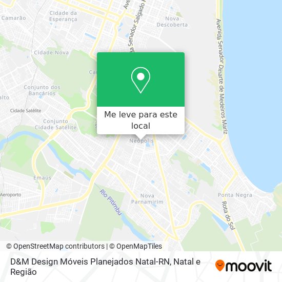 D&M Design Móveis Planejados Natal-RN mapa
