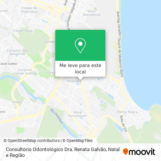 Consultório Odontológico Dra. Renata Galvão mapa