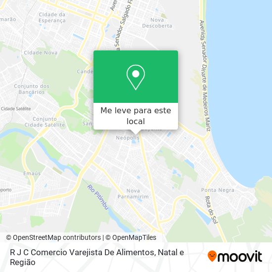 R J C Comercio Varejista De Alimentos mapa