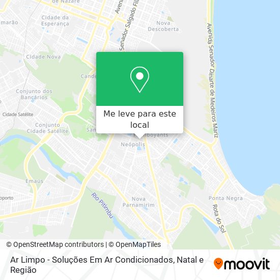 Ar Limpo - Soluções Em Ar Condicionados mapa