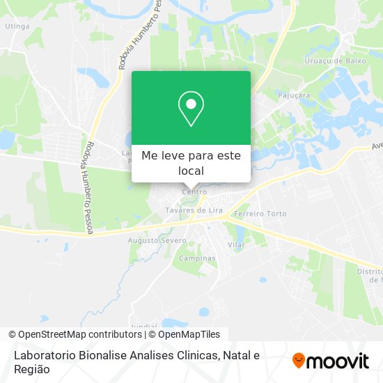 Laboratorio Bionalise Analises Clinicas mapa