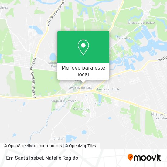 Em Santa Isabel mapa