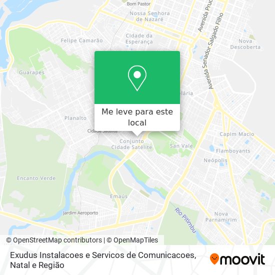 Exudus Instalacoes e Servicos de Comunicacoes mapa