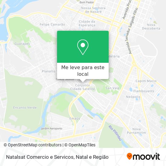 Natalsat Comercio e Servicos mapa