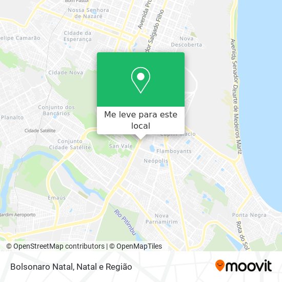 Bolsonaro Natal mapa