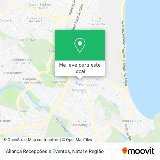 Aliança Recepções e Eventos mapa