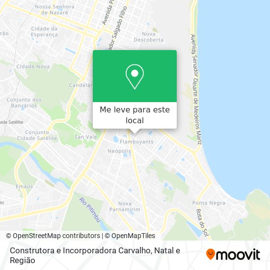 Construtora e Incorporadora Carvalho mapa