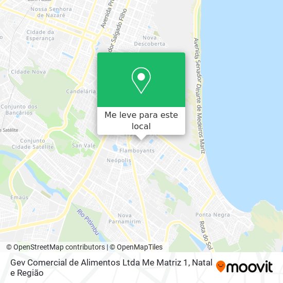 Gev Comercial de Alimentos Ltda Me Matriz 1 mapa